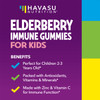 Elderberry Gummies for Kids with Zinc and Vitamin C - Immune Support Supplement for Children - 120 Count, Vegan, Berry Flavor - Convenient Daily Defe