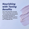 LA'DOR Anti-Yellow Purple Toning Shampoo for Color-Treated Blonde and Gray Hair - Neutralizes Brassy Tones, Enhances Ashy Blue Tones - Protein Kerati