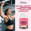 Zeylamum Creatine for Women | with Hydrolyzed Collagen, BCAA | 3G Creatine Chews for Women Booty Gain, Lean Muscles, Recovery & Energy, Vegan, Sugar