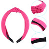 SIQUK 18 Pieces Top Knot Headband Wide Turban Headband Cloth Cross Knot Headbands for Women