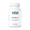 Vital Nutrients Iron Plus C - Vegan Iron Supplement - 20mg Fe with 200mg Vitamin C to Increase Fe and Energy Levels - Gluten, Dairy, Soy Free - Non-G
