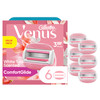 Gillette Venus ComfortGlide White Tea Women's Razor Blades, 3-Blade Razor Refills, 6 Count, Holiday Gifts for Women
