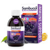 Sambucol Black Elderberry Syrup for Kids - Elderberry Liquid with Vitamin C for Kids, No Artificial Flavors, High Antioxidants, Daily Wellness Suppor