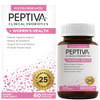 Peptiva Probiotics for Women's Health - Women's Probiotic and Digestive Support, 25 Billion CFU, Multi-Strain Probiotic, Lactobacillus Acidophilus, B