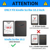 BPQOJB for Kindle Scribe Case with Adjustable Stand & Auto Wake/Sleep PU Leather Slim Smart Protect Cover Tablet Case for Kindle Scribe 10.2 inch 202