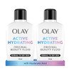 Olay Face Moisturizer, Active Hydrating Beauty Moisturizing Lotion, 6 fl oz (Pack of 2)