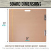 U.S. Art Supply 23" x 26" Artist Sketch Tote Board - Lightweight Hardboard Drawing Board with Handle, Clip & Rubber Band for Art, Sketching, Travel,