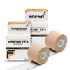 Kinesio Taping - Elastic Therapeutic Athletic Tape Tex Gold FP - Beige 2 in. x 16.4 ft - 2 Pack