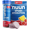 Nuun Sport Electrolyte Tablets with Magnesium, Calcium, Potassium, Chloride & Sodium, Gluten Free & Vegan, Fruit Punch, 4 Pack (40 Servings Total)
