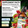 BIO KRAUTER® Schisandra - Liquid Drops Schisandra Berry 650 mg per Serving 4 Fl.Oz 56-Day Supply - Pure Vegan Calm & Mood Support Supplement - Alcoho