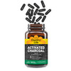 Country Life Activated Organic Coconut Charcoal Capsules, 260mg  Natural Charcoal Supplement for Gas and Bloating Relief, Gluten-Free, 180 Vegan Cap