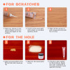 Wood Scratch Repair Kit - 18 Color Wood Fillers Paste for Scratch, Crack, Stain, Discoloration on Vinyl, Hardwood, Laminate, Floor, Furniture, Door,