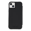 Case-Mate Wallet Folio iPhone 14 Plus Case - Black [10ft Drop Protection] [Compatible with MagSafe] Magnetic Flip Folio Cover Made with Genuine Pebbl