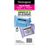 Neutrogena Day & Night Facial Cleansing Wipes, Makeup Remover Face Cleansing Towelettes & Night Calming Facial Cloths, 100% Plant Based Fibers Wipe A