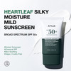 Anua Heartleaf Silky Moisture Mild Sunscreen, Broad Spectrum SPF 50+ with Moisturizing Formula, Lightweight Korean Sunscreen, Natural finish, Vegan,