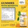 Wild & Organic Ashwagandha Gummies 2000mg - Mood Support Supplement w/Ashwagandha Root Extra Strength - Natural Calm Supplements Gummies - 60 Vegan,