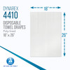 Dynarex Disposable Towel Drapes, Sterile, 18" x 26," for Medical & Surgical Use, Poly-Interlined Lining, Protect from Contaminants, 1 Box of 50 Drape