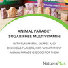 Natures Plus Animal Parade Sugar-Free Children's Multivitamin - Assorted Cherry, Grape & Orange Flavors - 90 Chewable Tablets - 45 Total Servings