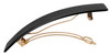 France Luxe Extra Long Rectangle Barrette - Black