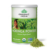 Organic India Moringa Herbal Supplement Powder - Green Superfood, Nutrient Dense, Pure Plant Protein, Vitamin A, E, K, Iron, Calcium, Fiber, Vegan, G