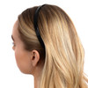 France Luxe 1/2" Ultracomfort Headband - Embossed Croc Black
