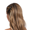 France Luxe Mini Rectangle Barrette Pair - Pavlova Black
