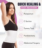 ITA-MED Abdominal Binder for Women and Men, 9" Postpartum Belly Band: Essential C Section Recovery Must Haves, Abdominal Binder Post Surgery, Ideal f