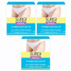 Surgiwax Brazilian Hard Wax Waxing Kit for Private Parts, 4 Ounce Boxes (Pack of 3)