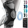 NEENCA Knee Braces for Knee Pain Relief, Compression Knee Sleeves with Patella Gel Pad & Side Stabilizers, Knee Support for Weightlifting, Running, W