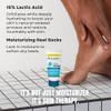 AmLactin Foot Repair Cream with Moisturizing Socks, Therapeutic Foot Cream for Dry Cracked Heels and Feet, No-Scrub Exfoliator & Moisturizer with 15%
