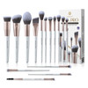 Makeup Brush Set, EIGSHOW Professional Makeup Brushes Foundation Powder Concealers Eye Shadows 15 Piece for Eye Face Liquid Cream Cosmetics Kit (GREY