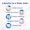 Crest 3D White Brilliance Luminous Purple Teeth Whitening Toothpaste, 4.6 oz Pack of 3, Anticavity Fluoride Toothpaste, Fights 100% More Surface Stai