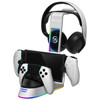 JOYTORN Charging Station Compatible with PS Portal Remote Player,Charging Dock for PlayStation Portal Console and PS5 Controller with Headset Holder,