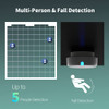 Aqara Presence Sensor FP2, mmWave Radar Wired Smart Motion Sensor, Zone Positioning, Multi-Person & Fall Detection, Supports HomeKit, Alexa, Google H