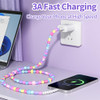 VOFUOE USB to USB C Cable for iPhone 17 Charging Cord Type C Fast Charging Stars Bead Chain Charging Cable for Women 3.3FT for iPhone 16/15, Galaxy S