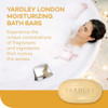 Yardley London Oatmeal and Almond Naturally Moisturizing Bath Bar, 4.0 oz. (Pack of 8)