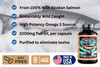Wild Alaskan Salmon Fish Oil Omega 3 Supplement for Humans | EPA and DHA | Kwee-Jack Fish Co. | 120 Softgels 1000mg Salmon Oil