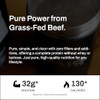 True Nutrition Grass Fed Beef Protein Powder Isolate - 29g of Paleo, Keto, Carnivore Beef Protein per Serving - Zero Carb, Fat and Gluten Free, Dairy