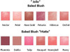 Jolie Radiant Marbleized Baked Blush Blusher Cheek Color - Silky Smooth - Posey (Matte)