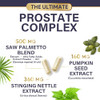 Prostate Health Supplements for Men 1000mg - 3X Strength with Saw Palmetto Blend Stinging Nettle Root & Pumpkin Seed Support Complex - Supports Bathr
