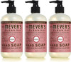 MRS. MEYER'S CLEAN DAY Liquid Hand Soap, Cruelty Free, Rosemary Scent, 12.5 oz- Pack of 3