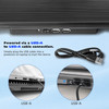 Laptop Cooling Pad, Coolertek USB Powered Laptop Cooler, 2 Blue Silent Big Fans, Height Adjustable Non-Slip Laptop Stand with Dual USB 2.0 Ports, Fit