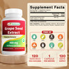 Best Naturals Grapeseed Extract 400 mg 120 vcaps (120 Count (Pack of 2))