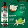 GuruNanda Starter Pulling Oil Mouthwash for Natural Teeth Whitening, Coconut and Peppermint Oil for Fresh Breath & Happy Gums, with Tongue Scraper, A