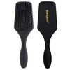 Denman (Black) Mini Paddle Cushion Hair Brush for Blow Drying, Detangling & On the Go Travel - Comfortable Styling, Straightening & Smoothing - For W