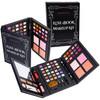 SHANY Luxe Book Makeup Set - All In One Travel Cosmetics Kit with 30 Eyeshadows, 15 Lip Colors, 5 Brushes, 4 Pressed Blushes, 3 Brow Colors, and Mirr