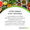 NaturesPlus Ultra Omega 3 6 9 - Borage Oil, Fish Oil, Flax Oil Supplement - 1200 mg, 90 Softgels - Gluten Free - 90 Servings