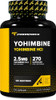PrimaForce Yohimbine HCl 2.5mg, 270 Capsules - Premium Supplement, Boosts Performance, Zero Fillers, Non-GMO and Gluten Free
