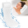 Chsuiwe Full Body Bath Pillow for Bathtub, Thick Bath Pillow for Tub with Non-Slip Suction Cups, Bathtub Cushion with Pillow, Luxury Tub Pillow for B
