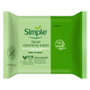 Simple Kind to Skin Cleansing Facial Wipes, 25 Count (Pack of 6)